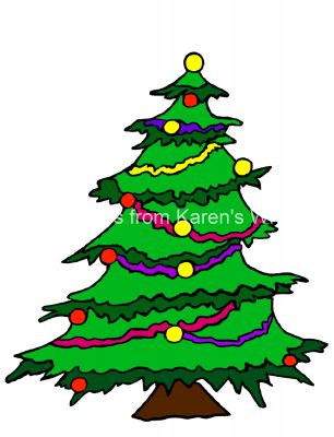 Drawings Of Christmas Trees 2