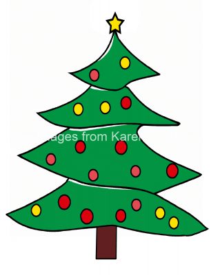 Drawings Of Christmas Trees 4