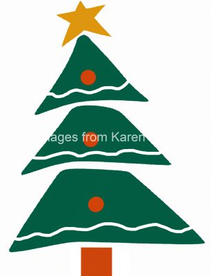 Drawings Of Christmas Trees 5