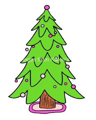 Drawings Of Christmas Trees 7