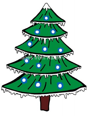Drawings Of Christmas Trees 9