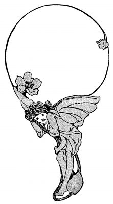 Fairy Pics 5 - Fairy Swings from Flower