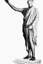 Roman Sculptures 8 Male Robe Statue