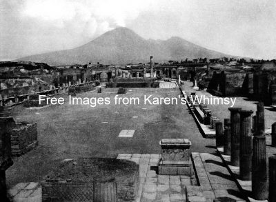 Pompeii City Ruins 16 Forum Towards Vesuvius