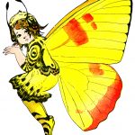 Free Fairy Art 6 - Bright Yellow Fairy
