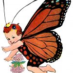Pixie Fairy 2 - Baby Fairy with Monarch Wings