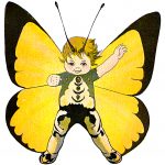 Pixie Fairy 5 - Yellow and Black Fairy