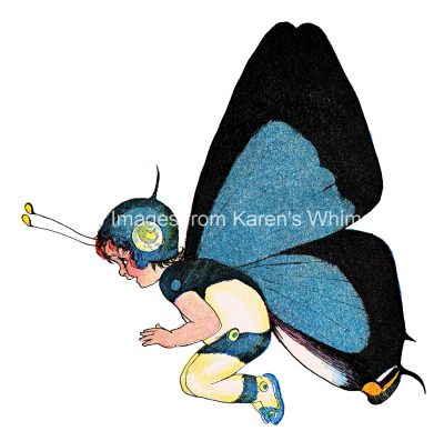 Pixie Fairy 4 - Blue and Black Fairy