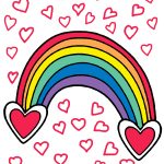 Rainbows 2 - Rainbow with Hearts