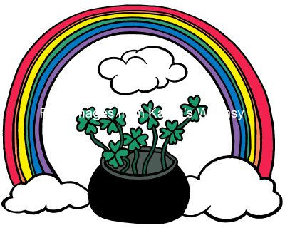 Rainbow Pictures Images 7 - Rainbow with Clover