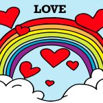 Rainbow Clip Art 5 - Rainbow with Love