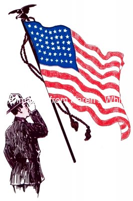 Clip Art For American Flag 4