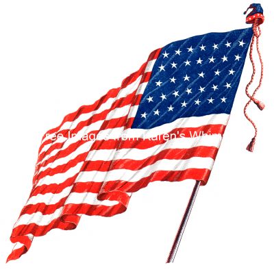American Flag Waving 3