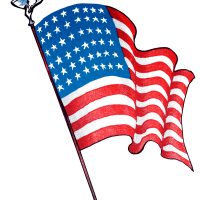 American Flag Drawings