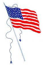 American Flag Drawing 12