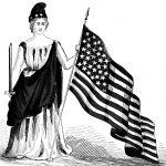 American Flag Black And White 8