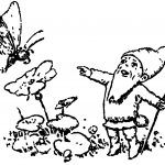 Gnome Pictures 9 - Gnome with a Butterfly