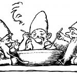 Gnome Illustrations 7 - Gnomes Eating Soup