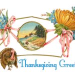 Thanksgiving Greeting Cards 1 - Turkey Scene
