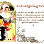 Thanksgiving Greeting Cards 6 - Two Pilgrims
