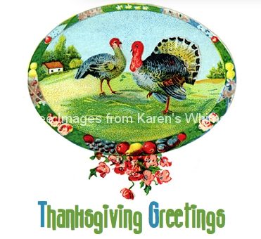 Thanksgiving Greeting Cards 5 - Two Turkeys
