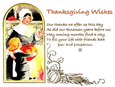 Thanksgiving Greeting Cards 6 - Two Pilgrims