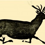 Cave Paintings 4 - Black Deer Running