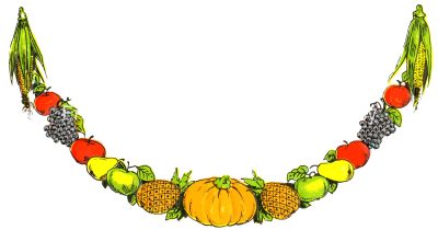 Pumpkin Clip Art 2 - Fruit Garland