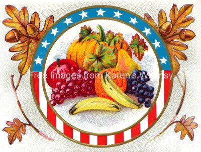 Pumpkin Clip Art 3 - Patriotic Fruit