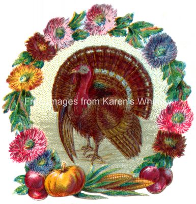 Thanksgiving Images 4 - Turkey and Wreath