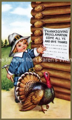 Thanksgiving Pics 1 - Boy with Turkey