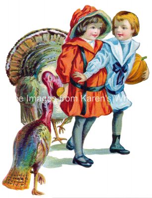 Thanksgiving Pics 3 - Kids with Turkeys