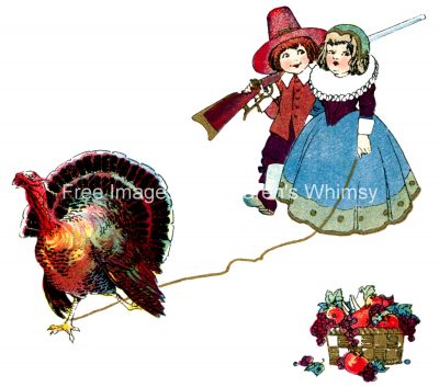 Thanksgiving Graphics 5 - Leading the Turkey
