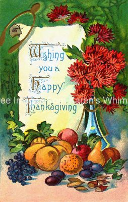 Thanksgiving Clipart 1 - Flowers and Fruit