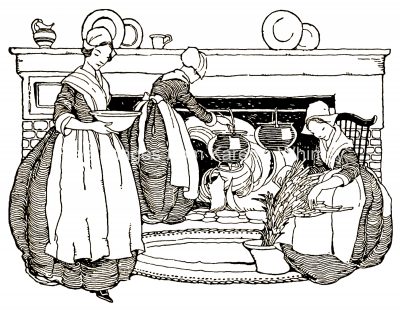 Thanksgiving Clipart 5 - Preparing the Meal
