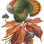 Free Turkey Clipart 2 - Turkey on Leaves