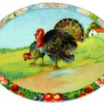 Free Turkey Clipart 5 - Turkeys in the Field