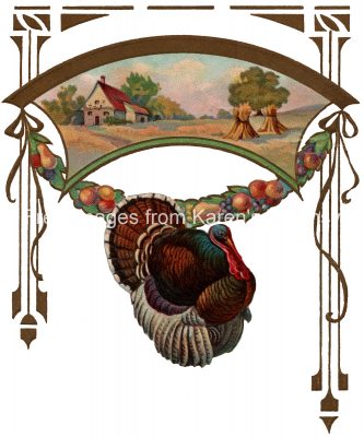 Thanksgiving Turkey 4 - Turkey with Banner