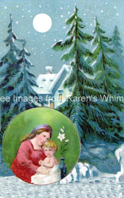 Christmas Clipart 3 - Mother and Child