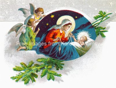 Christmas Clipart 5 - Mary and Jesus
