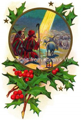 Christmas Clipart 6 - Shepherds and Sheep
