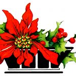 Christmas Pics 6 - Dish of Poinsettia