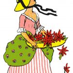 Christmas Graphics 2 - Girl with Poinsettia