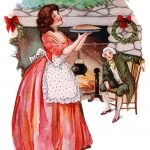 Christmas Food 2 - Woman Delivers Pie