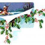 Free Christmas Art 2 - Snowy Windmill