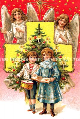 Christmas Angel 6 - Tree and Angels