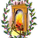 Christmas Wreaths 2 - Wreath Around Fireplace