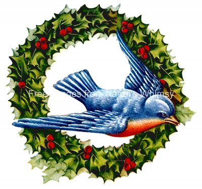 Wreaths 2 - Bluebird and Wreath