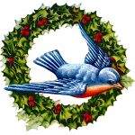 Wreaths 2 - Bluebird and Wreath