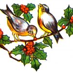Christmas Holly 4 - Birds and Holly